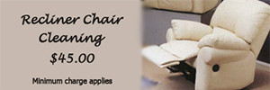 Recliner Chair Upholstery Cleaning Coupon, $45